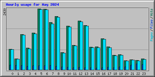 Hourly usage for May 2024